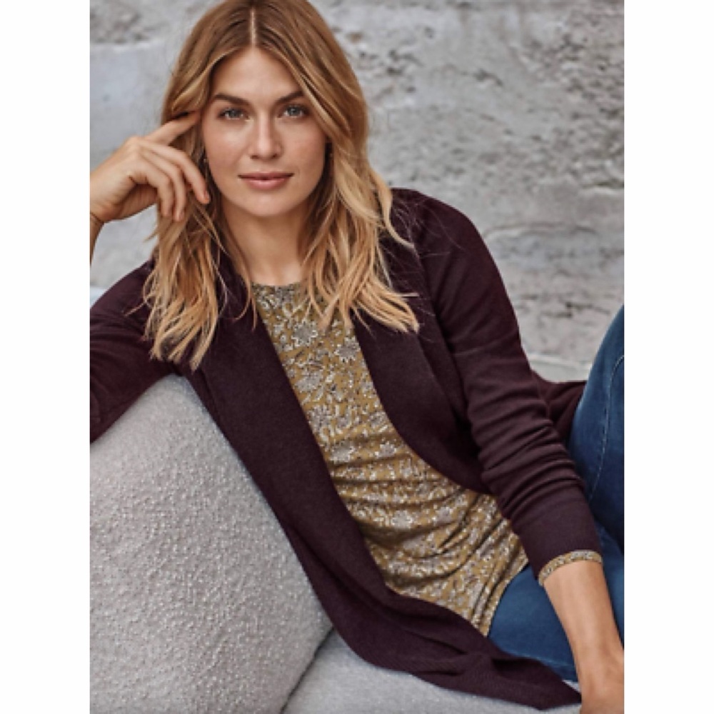 J. Jill Pure Jill Cozy Melange Open Cardigan - Picture 2 of 11